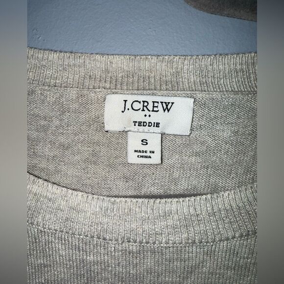 J.Crew Teddie Sweater Womens Size Small Oatmeal Cocktail Daiquiri EUC - Picture 3 of 7
